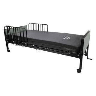 Proactive Protekt Akra-SE Semi-Electric Homecare Bed – 36"×80" 450 lb, Black