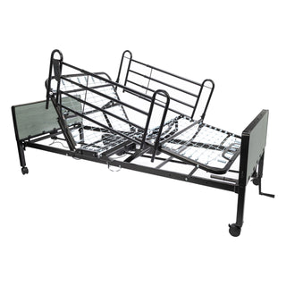 Proactive Protekt Akra-SE Semi-Electric Homecare Bed – 36"×80" 450 lb, Black