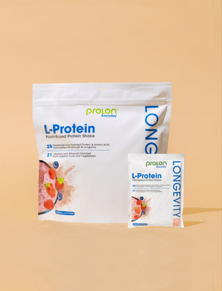 Prolon Life L-Protein LD2000 Plant-Based Protein Powder for Performance & Healthy Aging