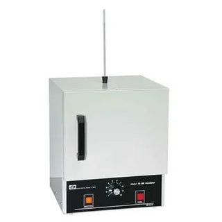 Laboratory oven with control panel on a white background