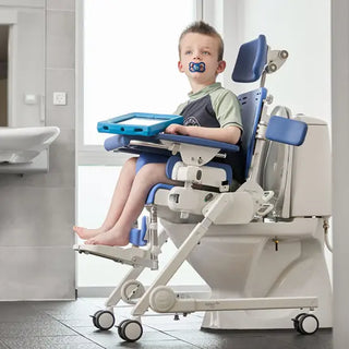 R82 Flamingo Curo Pediatric Bath, Shower and Toileting Chair, Max. 154 lbs Capacity