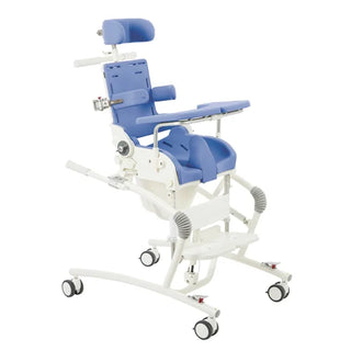 R82 Flamingo High-Low Pediatric Shower and Commode Chair, 4 Sizes Frame and Seat/Back Options, Max. 154.3 lbs Capacity