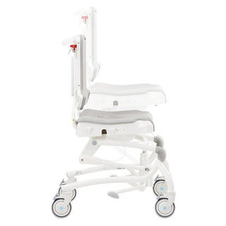 R82 Heron Toilet and Bath Chair, Hydraulic or Powered Height Adjustment, Max. 286.6 lbs Capacity