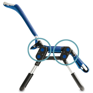 R82 Manatee Pediatric Foldable Bath Chair, Blue or Red Seat, 4 Size Options