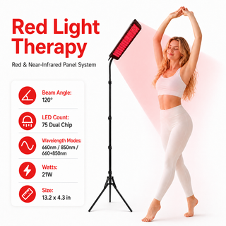iReliev RL-75L FullGlow Red Light & Near Infrared Panel System, 75 Dual-Chip LEDs