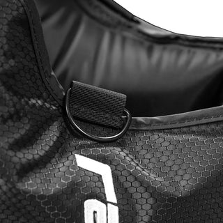 Close-up of the D-ring strap on the Rapid Reboot compression boot attachment