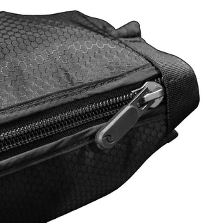 Close-up of the zipper on the Rapid Reboot compression boot attachment