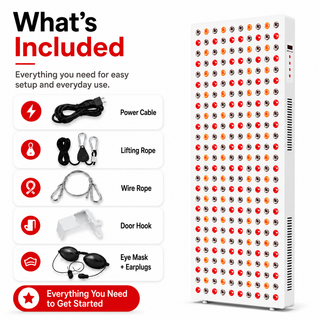 iReliev RL-W400-T Full Body Red Light & NIR Panel, 1500W, 300 LEDs, 5-Wavelength