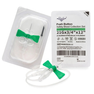 ReliPBSBCS21G-12 Safety Blood Collection Set 