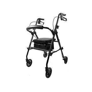 Rhythm Healthcare 807ADJBK Height Adjustable Rollator with 6" Casters