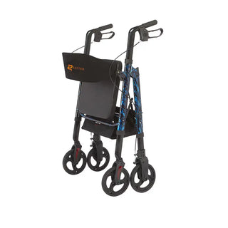 Rhythm Healthcare 850UXX Regal - Bariatric Aluminum 4 Wheel Rollator  with wheels on a white background