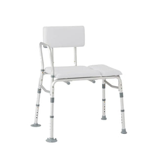 Rhythm Healthcare B3301XX &nbsp;Padded Transfer Bench, Aluminum Frame, Without Commode Opening