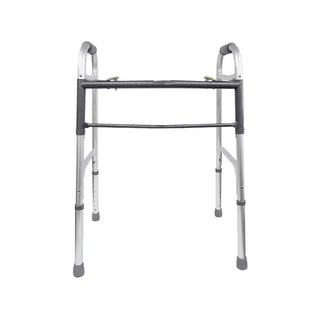 Rhythm Healthcare Bariatric Extra Wide Two Button Folding Walker, 500 Ibs without wheels
