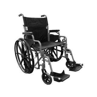 Black manual Rhythm Healthcare L34XXSLN Combo Wheelchair-Transport Chair on a white background