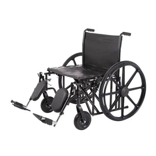 Black Rhythm Healthcare M170 Array HD K7 Wheelchair with footrests on a white background