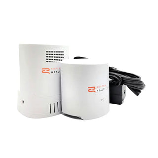 Two white devices Rhythm Healthcare PAK3 Accessory Kit  with 'Rhythm Health' branding on a white background