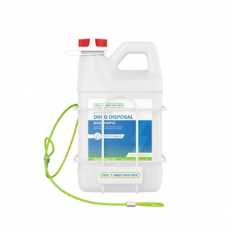 Rx Destroyer™  RX2.5WALLSEC, 2.5 Gallon Bottle Mount with Security Cable