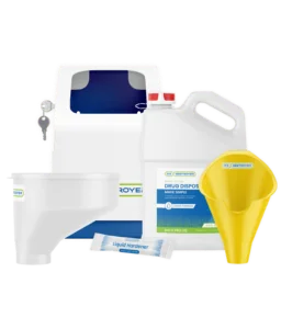 Rx Destroyer™ RX16LCKBXK, 16 oz Liquid Starter Kit Wit Lockbox