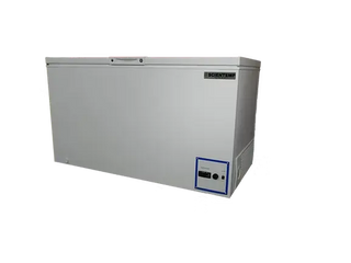 ScienTemp Corporation 34-15 Low Temperature Chest Freezer with a brand logo on a white background