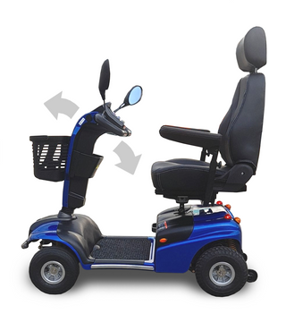 Shoprider Explorer 4‑Wheel Scooter – 300 lb Capacity, Pneumatic Tires, USB Port-5