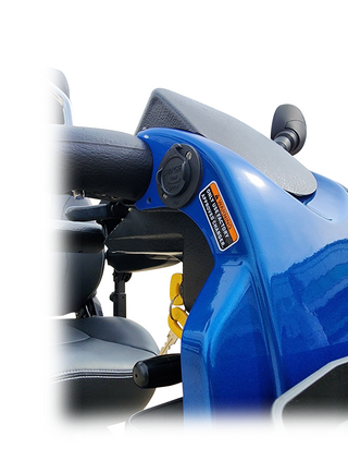 Shoprider Explorer 4‑Wheel Scooter – 300 lb Capacity, Pneumatic Tires, USB Port-6