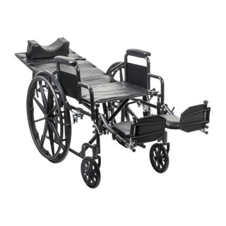 Drive Medical Silver Sport Recliner with Vinyl Upholstery, Detachable Desk Arm, 18"-4