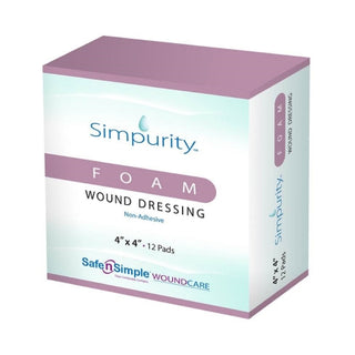 Box of Simpurity™ 950088_CS Foam Dressingon a white background