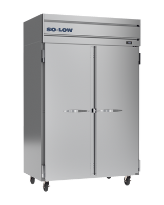 So-Low DH29-46SD Lab and Pharmacy Freezer, -15ºC to -25ºC, 45 Cu. Ft. with 'SO-LOW' branding on a white background