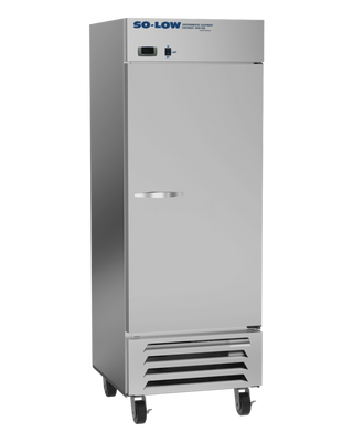 So-Low DH4-27SD-SS Lab and Pharmacy Refrigerator, 2ºC to 8ºC, 27 cu.ft. with 'So-Low' branding on a white background