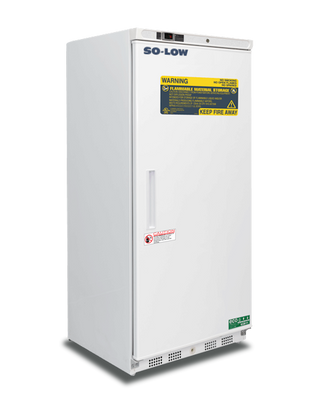 White So-Low DHH20-17SDFMS Flammable Storage Freezer, -15ºC to -25ºC, 17 Cu. Ft. with 'So-Low' branding on a white background