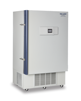 So-Low NU40-25 Upright Ultra Low Freezer, 0°C to -40ºC, 25 cu.ft. with SO-LOW branding on a white background