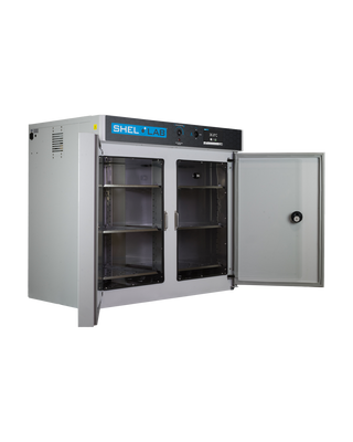 So-Low SMI11 Sheldon General Purpose Incubator, 70ºC, 10.9 cu.ft. with open door on a white background