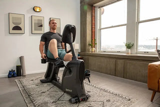 SportsArt C55R Residential Recumbent Cycle with White Backlit Display, 330 lbs Max User Weight, 14 Levels Resistance