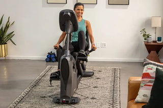 SportsArt C55R Residential Recumbent Cycle with White Backlit Display, 330 lbs Max User Weight, 14 Levels Resistance