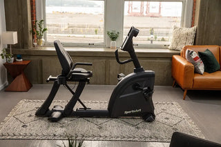 SportsArt C55R Residential Recumbent Cycle with White Backlit Display, 330 lbs Max User Weight, 14 Levels Resistance