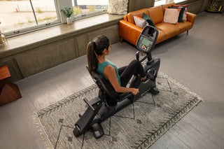 SportsArt C55R Residential Recumbent Cycle with White Backlit Display, 330 lbs Max User Weight, 14 Levels Resistance