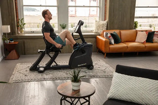 SportsArt C55R Residential Recumbent Cycle with White Backlit Display, 330 lbs Max User Weight, 14 Levels Resistance