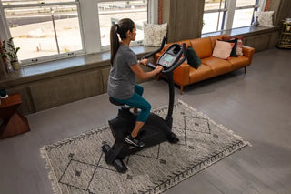 SportsArt C55U Upright Residental Cycle with White Backlit Display, 330 lbs Max User Weight, 14 Levels Resistance