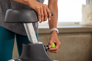 SportsArt C55U Upright Residental Cycle with White Backlit Display, 330 lbs Max User Weight, 14 Levels Resistance