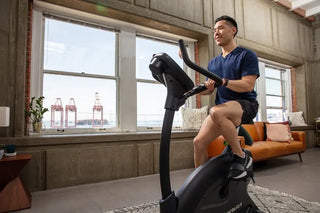 SportsArt C55U Upright Residental Cycle with White Backlit Display, 330 lbs Max User Weight, 14 Levels Resistance