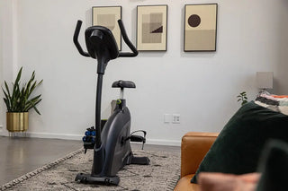 SportsArt C55U Upright Residental Cycle with White Backlit Display, 330 lbs Max User Weight, 14 Levels Resistance