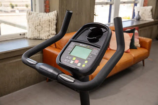 SportsArt C55U Upright Residental Cycle with White Backlit Display, 330 lbs Max User Weight, 14 Levels Resistance