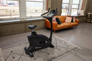 SportsArt C55U Upright Residental Cycle with White Backlit Display, 330 lbs Max User Weight, 14 Levels Resistance