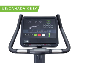SportsArt C565U Self-Powered Upright Cyclewith LED Console, 400 lbs Max User Weight, 14 Levels Resistance