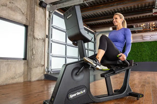 SportsArt C574R-13 Recumbent Cycle with 13" SENZA Touchscreen, 450 lbs Max User Weight, 40 Levels Resistance