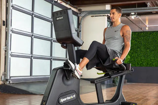 SportsArt C574R-13 Recumbent Cycle with 13" SENZA Touchscreen, 450 lbs Max User Weight, 40 Levels Resistance