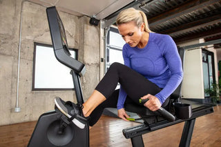 SportsArt C574R Self-Powered Recumbent Cycle, 450 lbs Max User Weight, 40 Levels Resistance