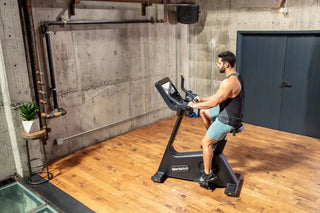 SportsArt C574U-13 Upright Cycle with 13" SENZA Touchscreen, 450 lbs Max User Weight, 40 Levels Resistance