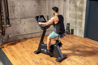 SportsArt C574U-13 Upright Cycle with 13" SENZA Touchscreen, 450 lbs Max User Weight, 40 Levels Resistance