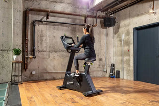SportsArt C574U-13 Upright Cycle with 13" SENZA Touchscreen, 450 lbs Max User Weight, 40 Levels Resistance